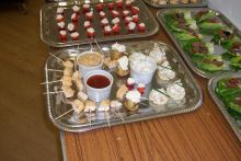 Selection of canapes