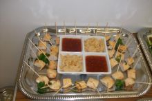 Satay Chicken with satay dip or sweet chilli