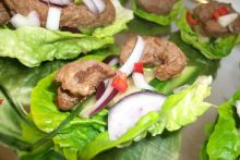 Teriyaki Beef lettuce cups